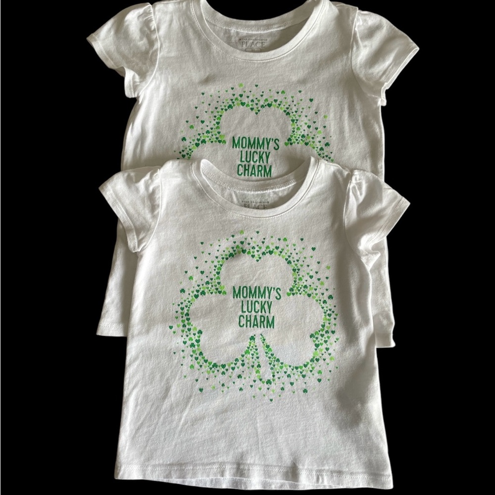 Children’s Place Bundle of 2 ‘Mommy’s Lucky Charm’ Short Sleeve Shirts
